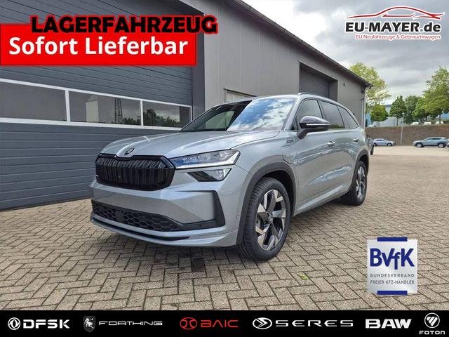 Skoda Kodiaq - Sportline 1.5 TSI 204PS PHEV DSG schwenkb. AHK elektr. PanoDach HUD Alcantara PDC v+h 360&deg;Kamera CANTON Sound Klimaautomatik Sitzheizung Lenkradheizung Navi Apple CarPlay Android Auto 2xKeyless 19"LM vollelektr. Reichweite 116KM