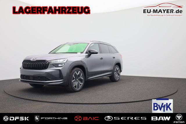 Skoda Kodiaq - Sportline 1.5 TSI 204PS PHEV DSG Sitzheizung v+h Frontscheibe beheizb. 20"LM schwenkb. AHK elektr. PanoDach Alcantara PDC R&uuml;ckf.Kamera Klimaautomatik Lenkradheizung Navi Apple CarPlay Android Auto 2xKeyless vollelektr. Reichweite 116KM