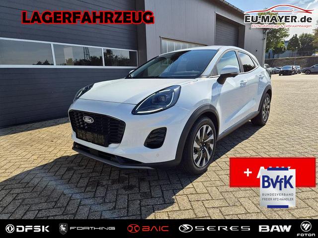 Ford Puma - Titanium 1.0 Hybrid 125PS Autom. abnehm. AHK ACC 4xKamera Klimaautomatik Sitzheizung Lenkradheizung Frontscheibe beheizb. LED-Scheinwerfer SYNC4 Bluetooth Apple CarPlay Android Auto PDC v+h