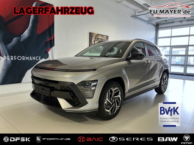 Hyundai KONA - N Line 1.0 T-GDI 2WD 88 kW (120 PS) Lenkradheizung, Sitzheizung, 2-Zonen-Klimaautomatik, 360&deg; &Uuml;bersichtskamera, Geschwindigkeitslimitassitent, Navigationssystem, DAB, Apple CarPlay, Android Auto, 18 Zoll Leichtmetallfelgen, uvm.