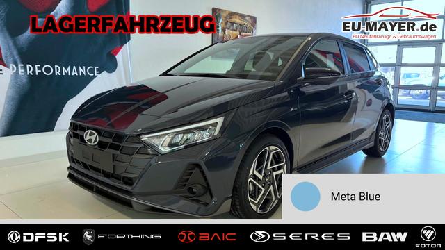 Hyundai i20 - N Line 1.0 T-GDI DCT 73 kW (100 PS) Induktionsladestation, Toter-Winkel-Assis. Lenkradheizung, Sitzheizung, Klimaautomatik, Android Auto, Apple CarPlay, Navigationssystem, Virtual Cockpit, Einparkhilfe v + h, R&uuml;ckfahrkamera, 17 Zoll Leichtmetallfelgen, uvm.