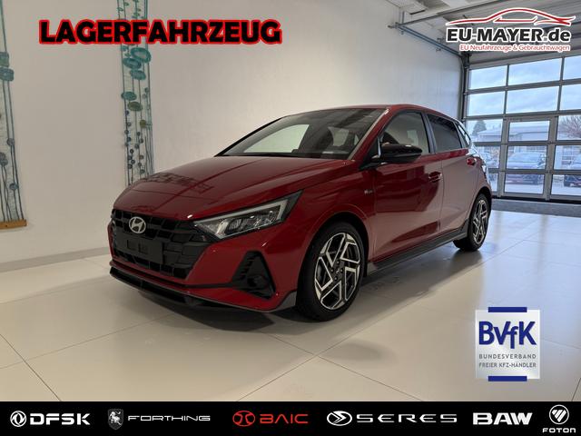 Hyundai i20 - N Line 1.0 T-GDI DCT 73 kW (100 PS) Lenkradheizung, Sitzheizung, Klimaautomatik, DAB, Android Auto, Apple CarPlay, Navigationssystem, Virtual Cockpit, Einparkhilfe vorne und hinten, R&uuml;ckfahrkamera, 17 Zoll Leichtmetallfelgen, uvm.