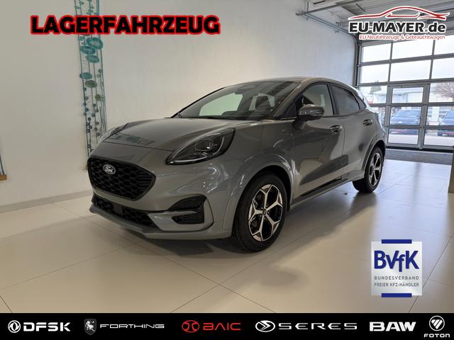 Ford Puma - ST-Line 1,0 l EcoBoost Hybrid 92 kW (125 PS) Winter-Paket, Komfort-Paket, Lenkradheizung, Sitzheizung, Klimaautomatik, Radio, DAB, Android Auto, Apple CarPlay, Bluetooth, Navigationssystem, Elektrische Heckklappe, 17 Zoll Leichtmetallfelgen, uvm.