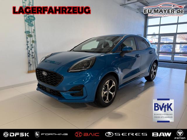 Ford Puma - ST-Line 1,0 l EcoBoost Hybrid 92 kW (125 PS) Winter-Paket, Komfort-Paket, Lenkradheizung, Sitzheizung, Klimaautomatik, Radio, DAB, Android Auto, Apple CarPlay, Bluetooth, Navigationssystem, Elektrische Heckklappe, 17 Zoll Leichtmetallfelgen, uvm.