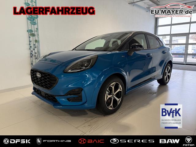 Ford Puma - ST-Line 1,0 l EcoBoost Hybrid 92 kW (125 PS) Winter-Paket, Komfort-Paket, Lenkradheizung, Sitzheizung, Klimaautomatik, Radio, DAB, Android Auto, Apple CarPlay, Bluetooth, Navigationssystem, Elektrische Heckklappe, 17 Zoll Leichtmetallfelgen, uvm.