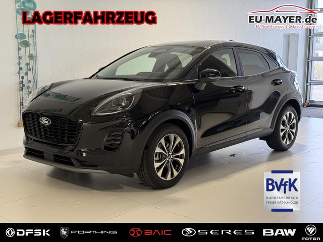 Ford Puma - Titanium 1.0 EcoBoost Hybrid 92 kW (125 PS) Lenkradheizung, Sitzheizung, DAB, Navigationssystem, Radio, Apple CarPlay, Android Auto, Einparkhilfe hinten, R&uuml;ckfahrkamera, Verkehrsschild-Erkennungssystem, 17"-LM-Felgen, uvm.