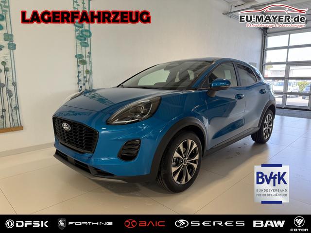 Ford Puma - Titanium 1.0 EcoBoost Hybrid 92 kW (125 PS) Lenkradheizung, Sitzheizung, DAB, Navigationssystem, Radio, Apple CarPlay, Android Auto, Einparkhilfe hinten, R&uuml;ckfahrkamera, Verkehrsschild-Erkennungssystem, 17"-LM-Felgen, uvm.