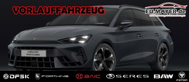 Cupra Leon Sportstourer - Basis 1.5 eTSI 150PS DSG (AUTOMATIK), Fjord-Blau, 18" Alu Garbi, Sitzheizung, M-Lederlenkrad beheizt, Parksensoren vorne und hinten, Adaptiver Tempomat, 3-Zonen-Climatronic, Radio 12,9" + Full Link (Navi-Funktion &uuml;ber Smartphone), Elektr. Heckklappe