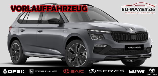 Skoda Kamiq - Monte Carlo 1.0 TSI 115PS, 5J GARANTIE, METALLIC, ELE. HECKKLAPPE, ANH&Auml;NGERKUPPLUNG, BEH. FRONTSCHEIBE, MATRIX-LED, PANORAMADACH, Sitzheizung, Lenkradheizung, Ladeboden, ACC, SIDE Assist, Virtual Cockpit 10", Parksensoren, Kamera, KESSY, Privacy, 17" Alu, Climatroni