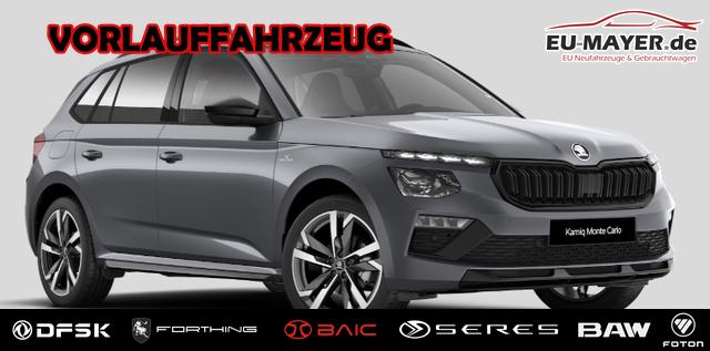 Skoda Kamiq - Monte Carlo 1.5 TSI 150PS DSG, 5J GARANTIE, 18"ALU, METALLIC, ELE. HECKKLAPPE, ANH&Auml;NGERKUPPLUNG, BEH. FRONTSCHEIBE, MATRIX-LED, PANORAMADACH, Sitzheizung, Lenkradhzg, Ladeboden, ACC, SIDE Assist, Virtual Cockpit 10", Parksensoren, Kamera, KESSY, Privacy, Climatronic