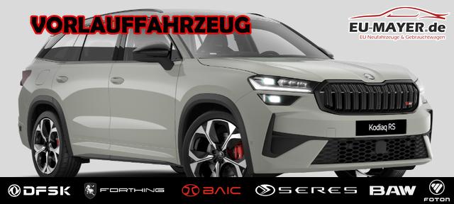 Skoda Kodiaq - RS 2.0 TSI 265PS 4x4 DSG, 5J GARANTIE, PANORMADACH, HEAD-UP-DISPLAY, 20"Alu, ANH&Auml;NGERKUPPLUNG, NAVI, DCC PLUS, CANTON SOUND, BEH. FRONTSCHEIBE, MATRIX-LED, KESSY, Alarm, ELEK. HECKKLAPPE, SHZ v/h, Privacy-Glas, ACC, PDC R&uuml;ckfahrkamera, 3Z-Climatronic