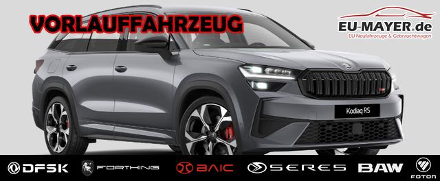 Skoda Kodiaq - RS 2.0 TSI 265PS 4x4 DSG, 5J GARANTIE, STANDHEIZUNG, PANORMADACH, HEAD-UP, 20"Alu, ANH&Auml;NGERKUPPLUNG, NAVI, DCC PLUS, CANTON SOUND, BEH. FRONTSCHEIBE, MATRIX-LED, KESSY, Alarm, ELEK. HECKKLAPPE, SHZ v/h, Privacy-Glas, ACC, PDC AREA VIEW, 3Z-Climatronic