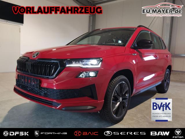 Skoda Karoq - Sportline 2.0 TSI 190 PS 4x4 DSG Navi-Anh&auml;ngerkupplung-Garantie-LED-Matrix-AppleCarPlay-2x PDC-Kamera-Android-Auto-ACC-Kessy-2-Zonen-Klimaautomatik-18''Alu-Sofort
