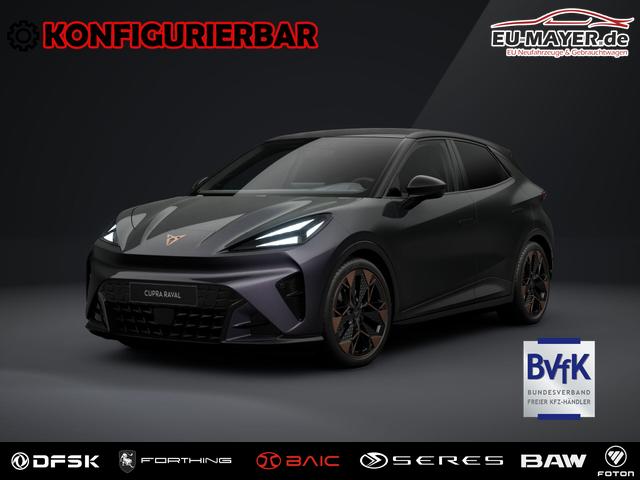 Cupra Raval - Endurance Vollelektrisch 155 kW (211 PS) Paket Drive mit Park Assit + 360&deg; Kamera, Light & Sound Sennheiser, Dynamik,Schalensportsitze elektrisch einstellbar,, Winterpaket, angezeigte Felgen gegen Mehrpreis