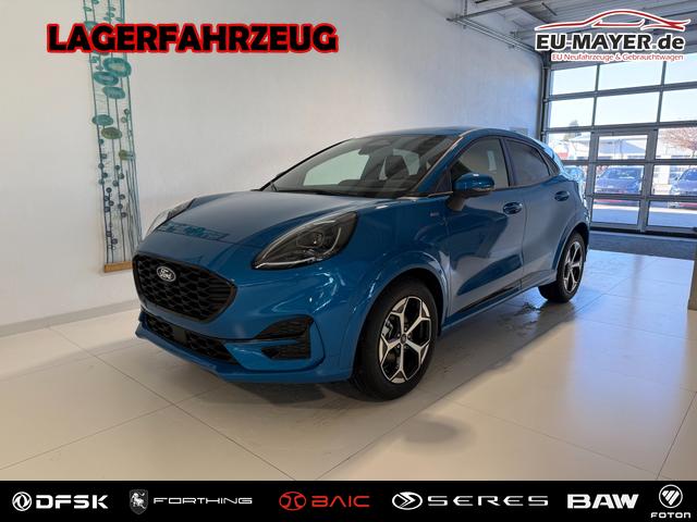 Ford Puma - ST-Line 1,0 l EcoBoost Hybrid 92 kW (125 PS) Winter-Paket, Komfort-Paket, Lenkradheizung, Sitzheizung, Klimaautomatik, Radio, DAB, Android Auto, Apple CarPlay, Bluetooth, Navigationssystem, Elektrische Heckklappe, 17 Zoll Leichtmetallfelgen, uvm.