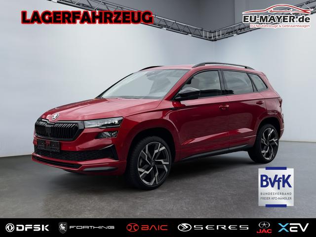 Lagerfahrzeug Skoda Karoq - 1,5 TSI DSG Sportline 2ZKlimaautomatik Canton Anh&auml;ngerkupplung Totewinkel Assistent 2 x Einparkhilfe Kamera 19 Zoll Felgen adaptiver Tempomat 5J Garantie