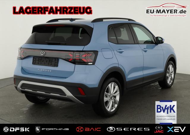 Lagerfahrzeug Volkswagen T-Cross - 1.0 TSI 85 kW Life DSG Life, IQ.Light, Kamera, ACC, Side, Winter, 17-Zoll