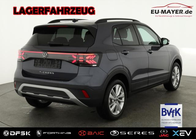 Lagerfahrzeug Volkswagen T-Cross - 1.0 TSI 85 kW Life DSG Life, IQ.Light, AHK, ACC, Kamera, 17-Zoll, Winterpaket