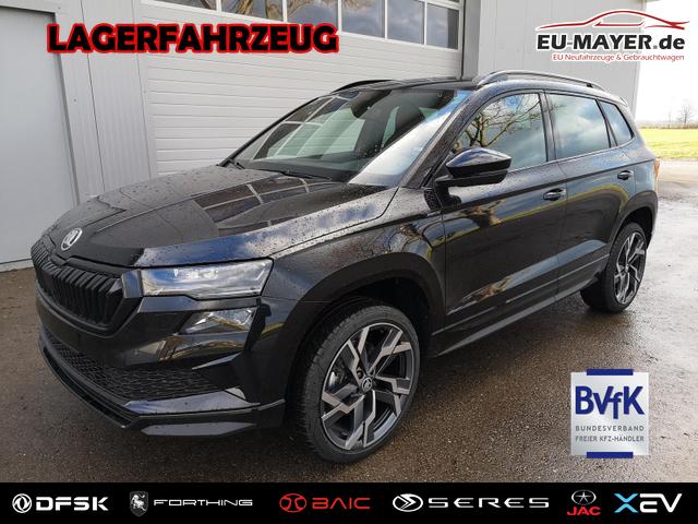 Lagerfahrzeug Skoda Karoq - Sportline 2.0TDI DSG 4x4 AHK Matrix Pano Sound Leder 19 Zoll