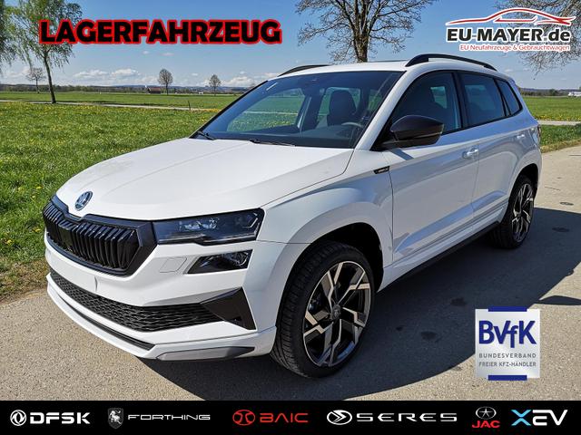 Lagerfahrzeug Skoda Karoq - Sportline 2.0TDI DSG 4x4 AHK Matrix Pano Sound Leder 19 Zoll
