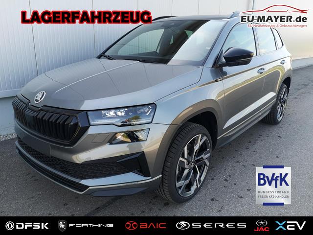 Lagerfahrzeug Skoda Karoq - Sportline 2.0TDI DSG 4x4 AHK Matrix Pano Sound Leder 19 Zoll