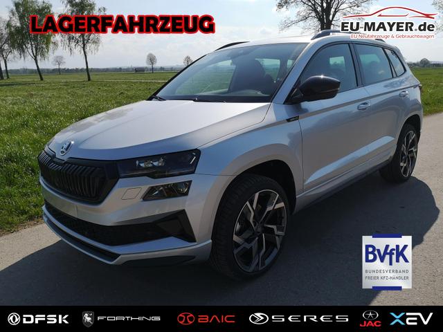 Lagerfahrzeug Skoda Karoq - Sportline 2.0TDI DSG 4x4 AHK Matrix Pano Sound Leder 19 Zoll