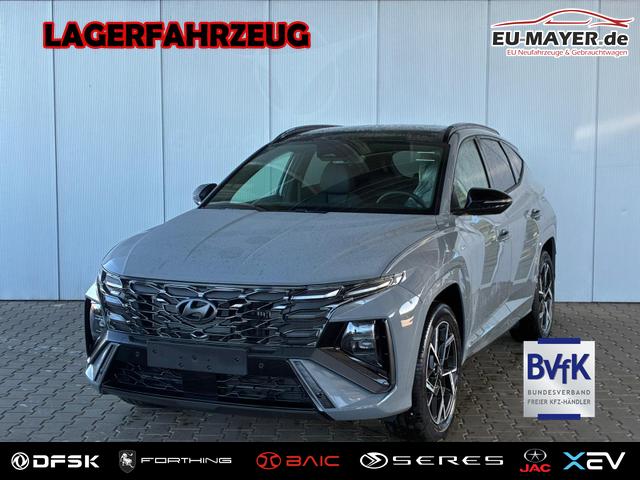 Lagerfahrzeug Hyundai TUCSON - N-Line 1.6 T-GDI 4WD HEV / Panoramadach 4x Shz ACC Head-Up Krell-Soundsystem E-Klappe Matrix-LED E-Sitze Alu 19"