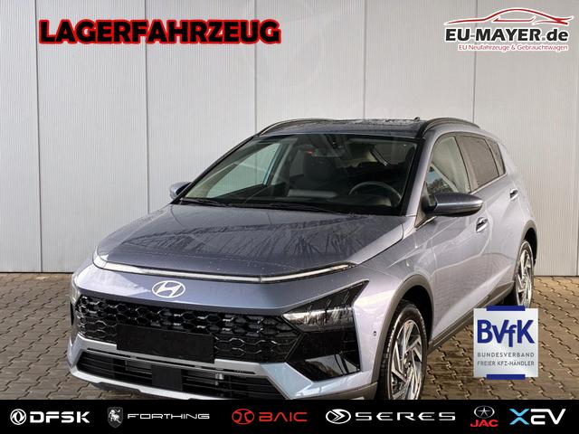 Lagerfahrzeug Hyundai BAYON - Premium Sky 1.0 T-GDI 100 PS 48V 7DCT / Keyless ACC Soundsystem BOSE Sitz   Lenkradheizung LED Navi PDC V&H Kamera Totwinkel Alu 16"