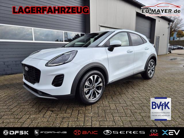 Lagerfahrzeug Ford Puma - Titanium 1.0 EcoBoost Hybrid 125PS Automatik Klimaautomatik Sitzheizung Lenkradheizung Frontscheibe beheizb. LED-Scheinwerfer Ford-Navi SYNC4 Bluetooth Apple CarPlay Android Auto PDC 17-LM