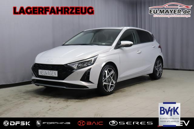 Lagerfahrzeug Hyundai i20 - Trend Line 1.0 T-GDi 74kW, 5-Jahre Herstellergarantie, Infotainment-Paket, Panorama Glas- Schiebedach, 8" Infotainmentsystem, AppleCarPlay&Android Auto, Radio DAB, R&uuml;ckfahrkamera, Tempomat, Spurhalteassistent, Nebelscheinwerfer, 17" Leichtmetallfelgen, uvm.
