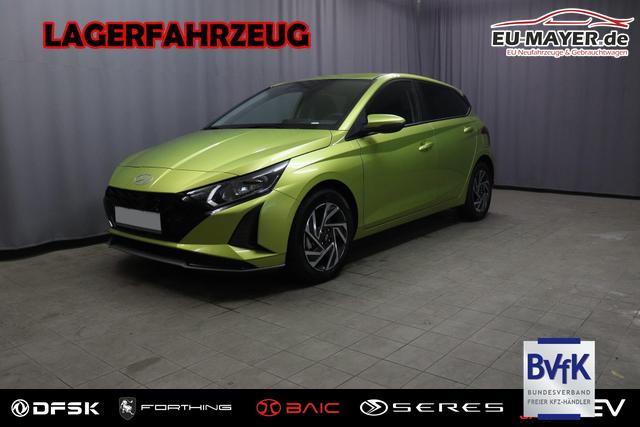 Lagerfahrzeug Hyundai i20 - Family 1.0 T-GDI 73 kW (100 PS) Navigationssystem, Klimaautomatik, Sitzheizung, Lenkradheizung, Radio mit DAB, Apple CarPlay & Android Auto, R&uuml;ckfahrkamera, Einparkhilfe hinten, Lichtsensor, Spurassistent, Fernlichtassistent, Verkehrszeichenassistent uvm.