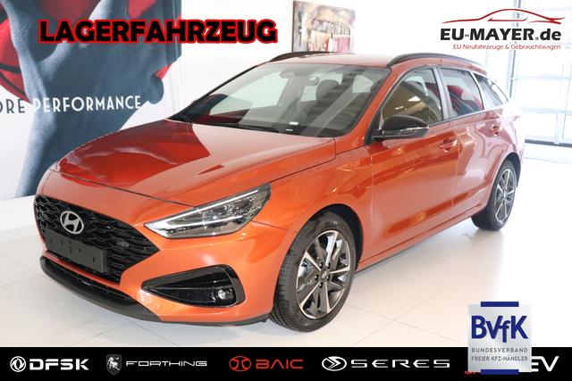 Lagerfahrzeug Hyundai i30 - GO  1.0 TGDi DCT 73 kW (100 PS) Navigationssystem, Radio, DAB, Android Auto, Apple CarPlay, 2-Zonen-Klimaautomatik, Lenkradheizung, Sitzheizung, Induktionsladen des Smartphones, 17" Leichtmetallfelgen, uvm.