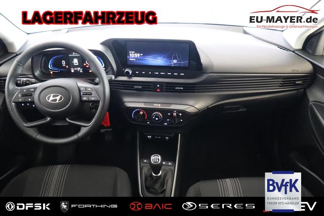 Lagerfahrzeug Hyundai i20 - GO 1.2 MPI 58 kW (79 PS) Navigationssystem, Bluetooth, DAB, Klimaanlage, R&uuml;ckfahrkamera, Apple CarPlay, Android Auto, PDC hinten, Sitzheizung, Lenkradheizung, Spurassistent, Tempomat uvm.