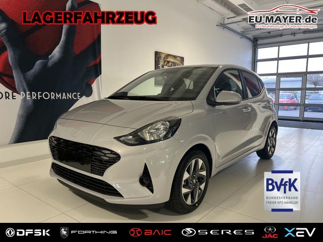 Lagerfahrzeug Hyundai i10 - GO  1.2 MT 58 kW (79 PS) Klimaautomatik, Navigationssystem, Apple CarPlay & Android Auto, Sitzheizung, Lenkradheizung, Einparkhilfe hinten, R&uuml;ckfahrkamera, Privacy Glass, 15" Leichtmetallfelgen, uvm.