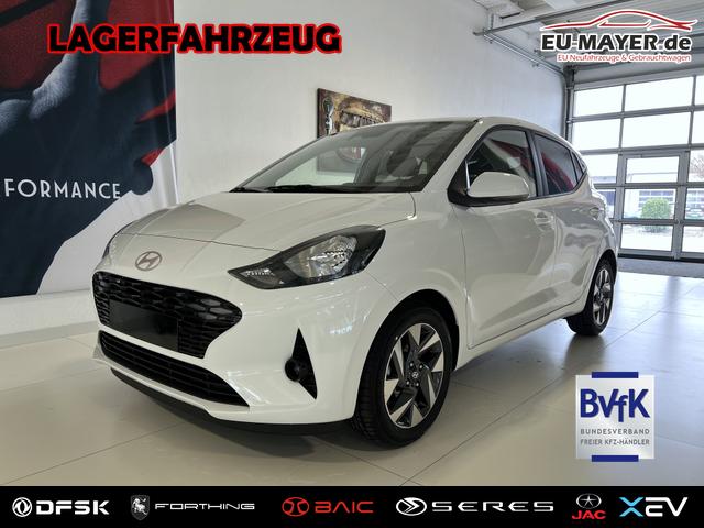 Lagerfahrzeug Hyundai i10 - GO  1.0 MT 46 kW (63 PS) 5 Jahre Garantie, Klimaautomatik, Navigationssystem, Apple CarPlay & Android Auto, Sitzheizung, Lenkradheizung, Einparkhilfe hinten, R&uuml;ckfahrkamera, Privacy Glass, 15" Leichtmetallfelgen, uvm.