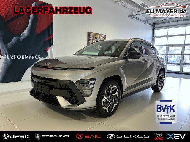 Lagerfahrzeug Hyundai KONA - N Line 1.0 T-GDI 2WD 88 kW (120 PS) Lenkradheizung, Sitzheizung, 2-Zonen-Klimaautomatik, 360&deg; &Uuml;bersichtskamera, Geschwindigkeitslimitassitent, Navigationssystem, DAB, Apple CarPlay, Android Auto, 18 Zoll Leichtmetallfelgen, uvm.