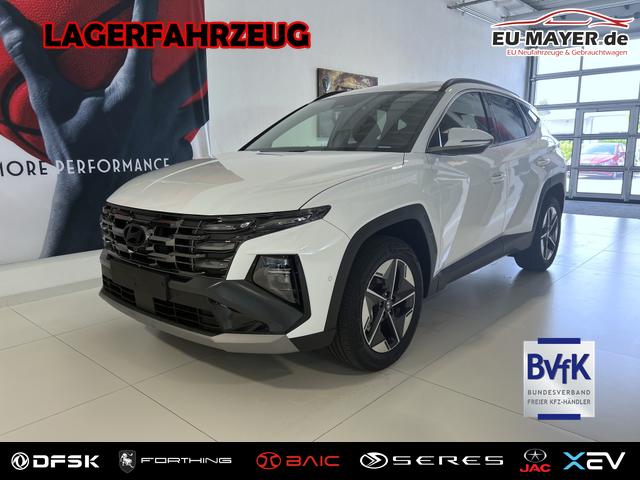 Lagerfahrzeug Hyundai TUCSON - GO  1.6 T-GDI Hybrid 4WD AT 158 kW / 215 PS Smart Sense-Paket, 2-Zonen-Klimaautomatik, Android Auto, Apple CarPlay, Voll-LED Scheinwerfer, Keyless Go, Navigationssystem, Virtual Cockpit, 18 Zoll Leichtmetallfelgen, uvm.