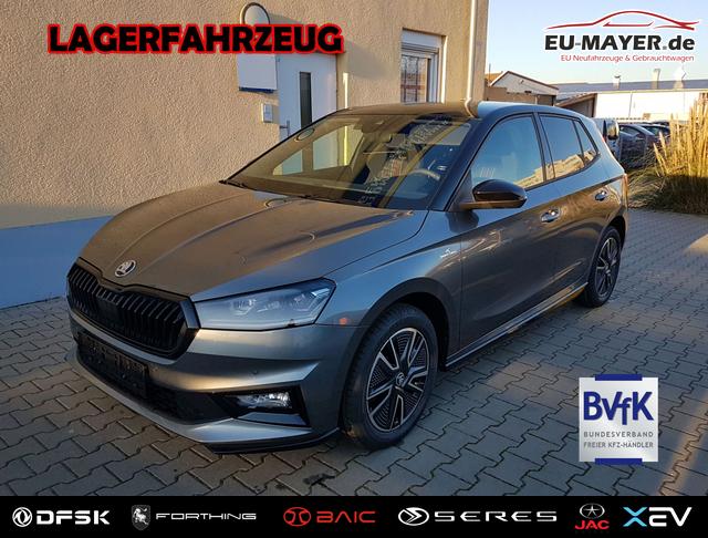 Lagerfahrzeug Skoda Fabia - Monte Carlo 5J. Garantie Doppelter Ladeboden Klimaauto 16 Zoll LM Bi-LED Kamera Kessy