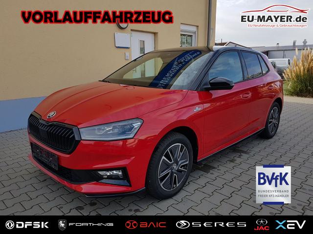 Vorlauffahrzeug Skoda Fabia - Monte Carlo 5J. Garantie ACC Beheizbare WS Doppelter Kofferraumboden Klimaauto 16 Zoll LM Bi-LED Kamera Kessy