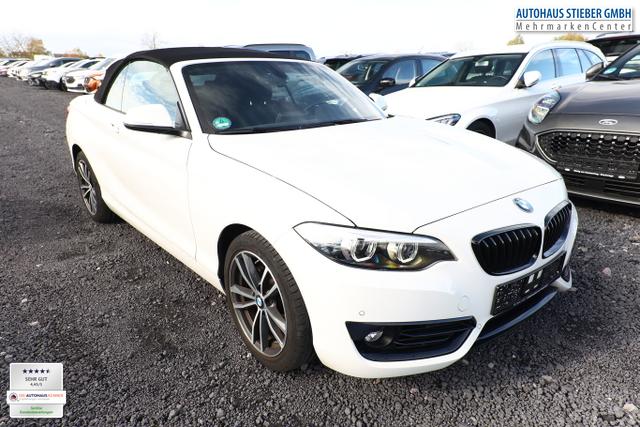 BMW 2er Sport Line 218i Cabriolet LED Nav SHZ PDC Temp 