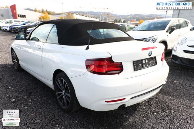 BMW 2er Sport Line 218i Cabriolet LED Nav SHZ PDC Temp 