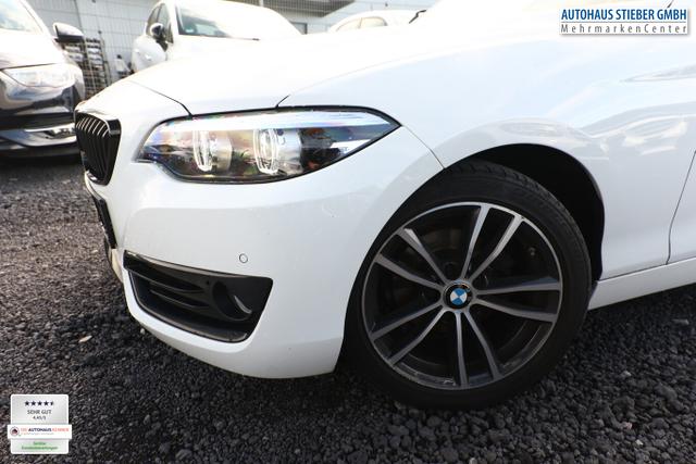 BMW 2er Sport Line 218i Cabriolet LED Nav SHZ PDC Temp 