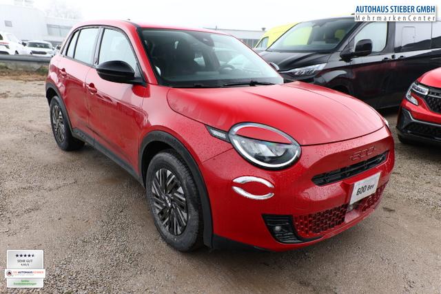 Fiat 600e Red 54kWh 11kW-OBC CarPlay W&auml;rmepumpe PDC 