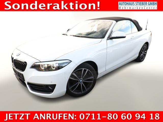 BMW 2er - Sport Line 218i Cabriolet LED Nav SHZ PDC Temp