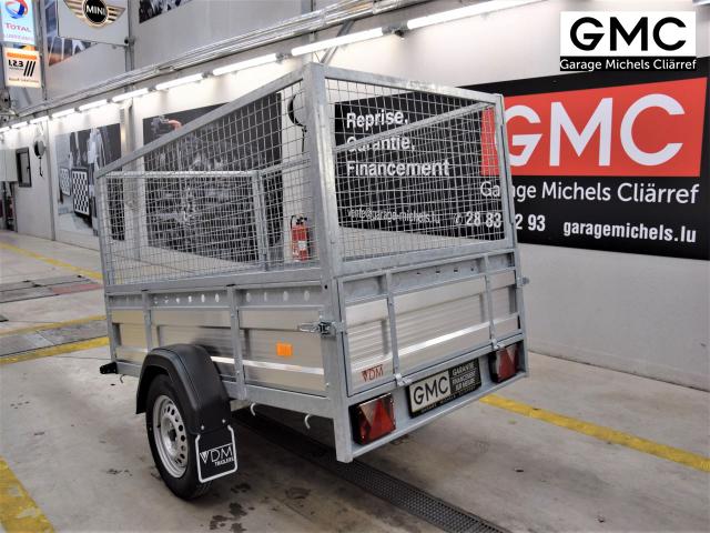 VDM EA ALU 750 kg / Mesures int. 220x130x40cm 750kg non inclinable 
