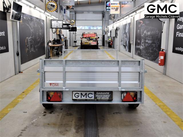 VDM EA ALU 750 kg / Mesures int. 220x130x40cm 750kg non inclinable 