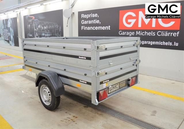 Brenderup Modell 1205 S / 750 kg + Zubehör mit Kippfunktion, Stützrad, Kastenaufsatz 