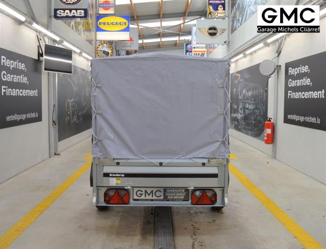 Brenderup Modell 1205 S / 750 kg + Zubehör mit Kippfunktion , Stützrad, Hochplane Gestell 