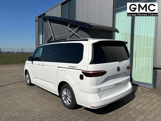 Volkswagen T7 California Ocean 2.0 TDI 150PS DSG, 16" Alu, ELEKTRISCHES Aufstelldach, Privacy-Glas, Climatronic, KÜCHE, Standheizung + FB, Sitzheizung, Park Assist, Parksensoren v/h, Kamera, IQ Light LED-MATRIX, Markise, Side ACC, Ganzjahresreifen, Radio 10" App-Connect 