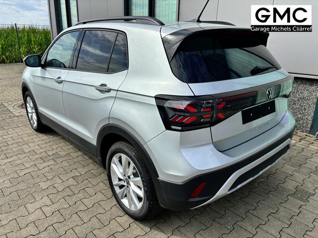 Volkswagen T-Cross LIFE 1.0 TSI 115PS DSG/AUTOMATIK, Silber-Metallic, Parksensoren v/h, Rückfahrkamera, Privacy-Glas, Sitzheizung, Climatronic, IQ LIGHT MATRIX-LED, Radio Ready2Discover+Wireless App-Connect, 17" Alu, KEYLESS, M-Lederlenkrad, Dachreling 